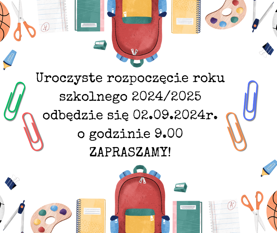 Uroczyste rozpoczęcie roku szkolnego 2024/2025