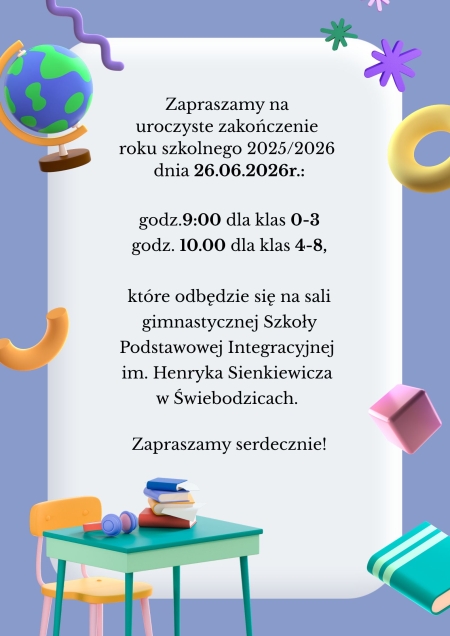Zakończenie roku szkolnego 2025/2026